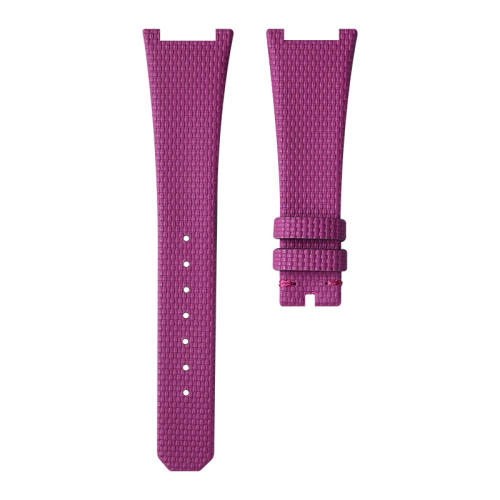 维瑞亚仿真编织纹 皮间胶表带适用于百达翡丽7010R