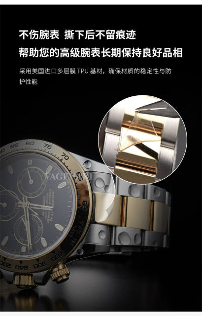 维瑞亚S级双色TPU手表保护膜适用劳力士游艇116680/116681/116688/116689