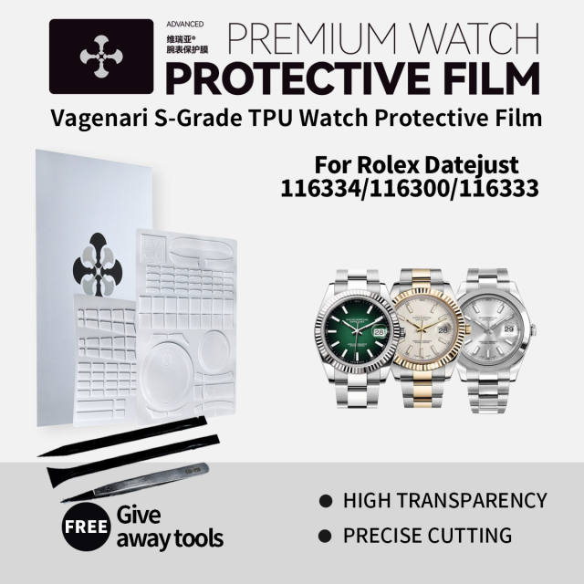 维瑞亚S级双色TPU手表保护膜适用劳力士日志116334/116300/116333