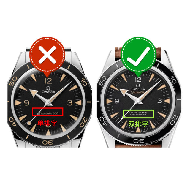 【适用双排字】维瑞亚橡胶表带适用于OMEGA海马300复古41mm系列