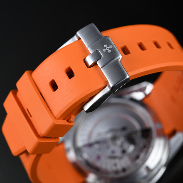 【适用双排字】维瑞亚橡胶表带适用于OMEGA海马300复古41mm系列