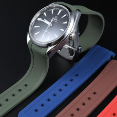 【新款】维瑞亚橡胶表带适用于新海马150米41mm日历6点位置