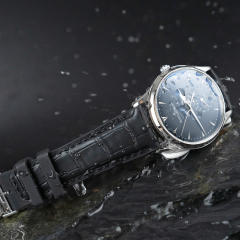 【仿鳄鱼皮纹】维瑞亚VAGENARI橡胶表带适用于积家大师39mm