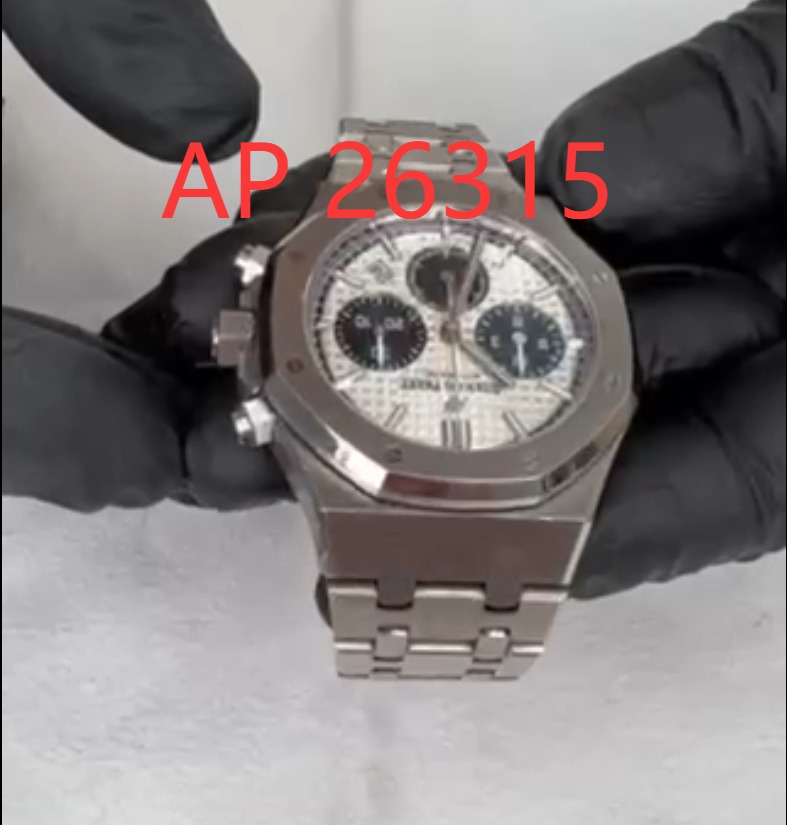 Vagenari维瑞亚橡胶表带适用于爱彼 皇家橡树38mm26315钢带表款