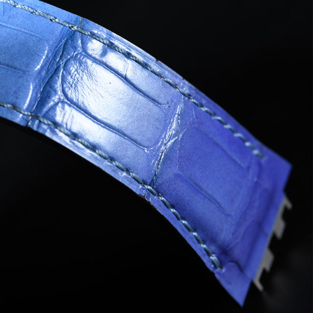 VAGENARI维瑞亚鳄鱼皮表带适用于宇舶刺青二代45mm418