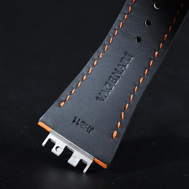 VAGENARI维瑞亚鳄鱼皮表带适用于宇舶刺青二代45mm418