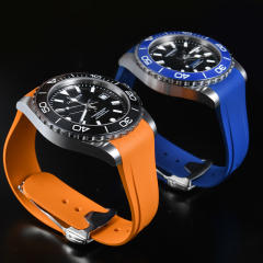 维瑞亚橡胶表带适用于浪琴三代康卡斯42mm