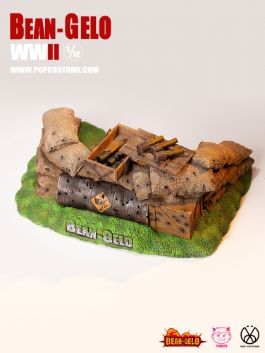 POP COSTUME 1/12 Scene Props Series Two-man battlefield platform scene