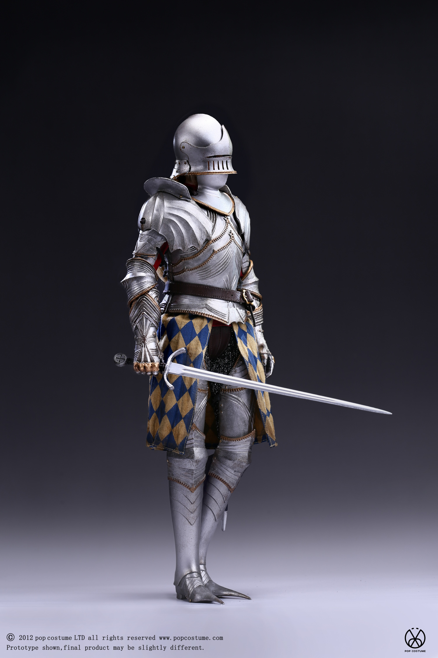 POP COSTUME 1/6 ALS016 The Era of Europa War Gothic Knight Silver armor Version
