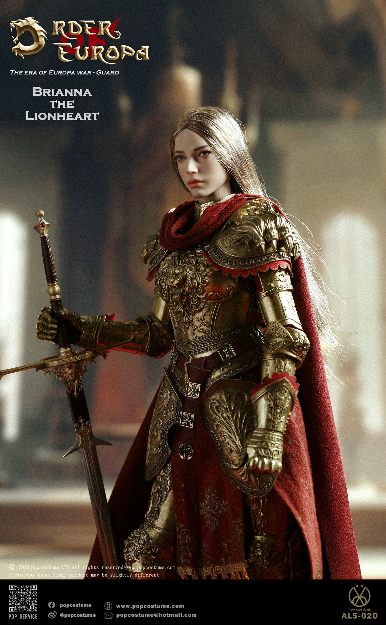 POP COSTUME 1/6 Europa Era 4th Bullet ALS-020 Queen of the Lion