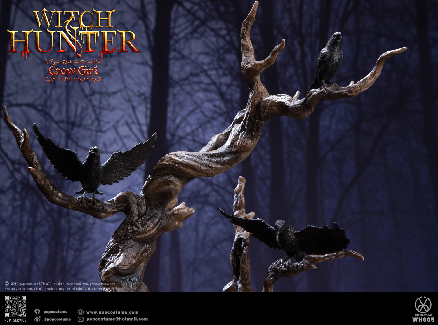 POP COSTUME Witch Hunter カラス ガールDX WH005 POP COSTUME 1/6 Witch Hunter WH005 the Crow Girl Deluxe