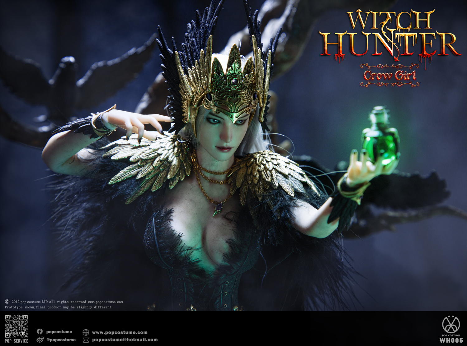 POP COSTUME Witch Hunter カラス ガールDX WH005 POP COSTUME 1/6 Witch Hunter WH005 the Crow Girl Deluxe