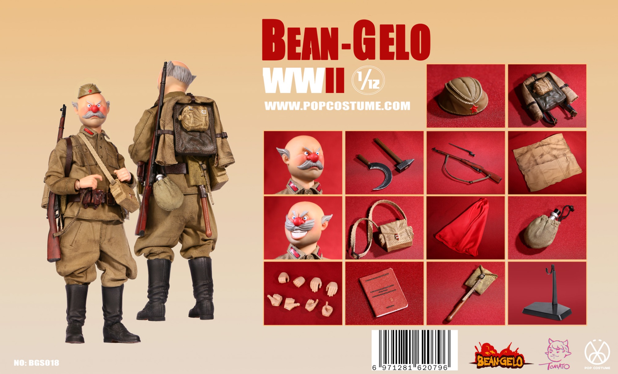 POP COSTUME 1/12 BGS018 The peasant class soldier Victor