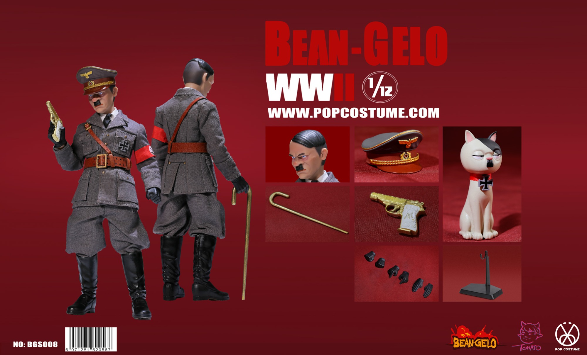 POP COSTUME 1/12 Bean-Gelo Series Part 3 BGS008 Devil King Grey coat Version