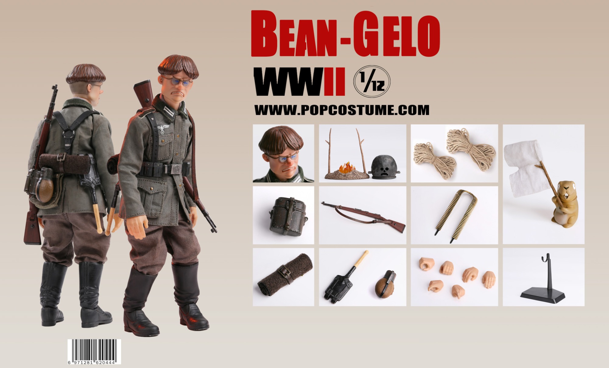 POP COSTUME 1/12 Bean Gelo Series BGS006 Hans