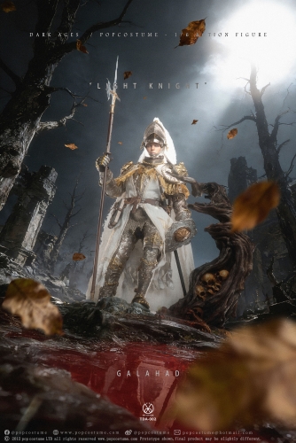 POPCOSTUME TDA-002 The Grail Seeker • Sir Galahad the Pure 1/6 Scale Handcrafted Copper-Inlaid Engraved Armor