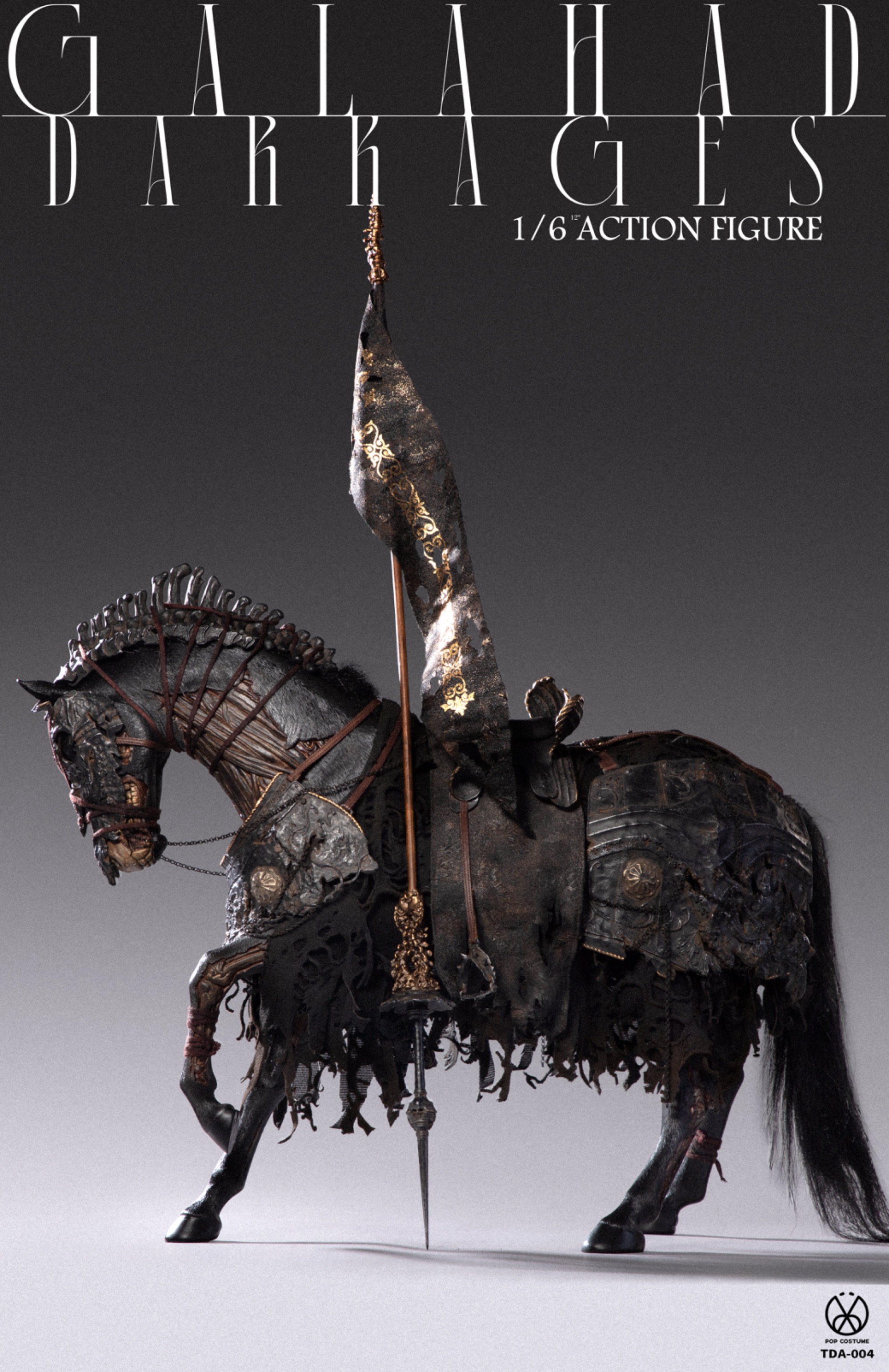 POPCOSTUME Dark Age Series TDA-004 1/6 Galahad – Warhorse Mount Gloamvow