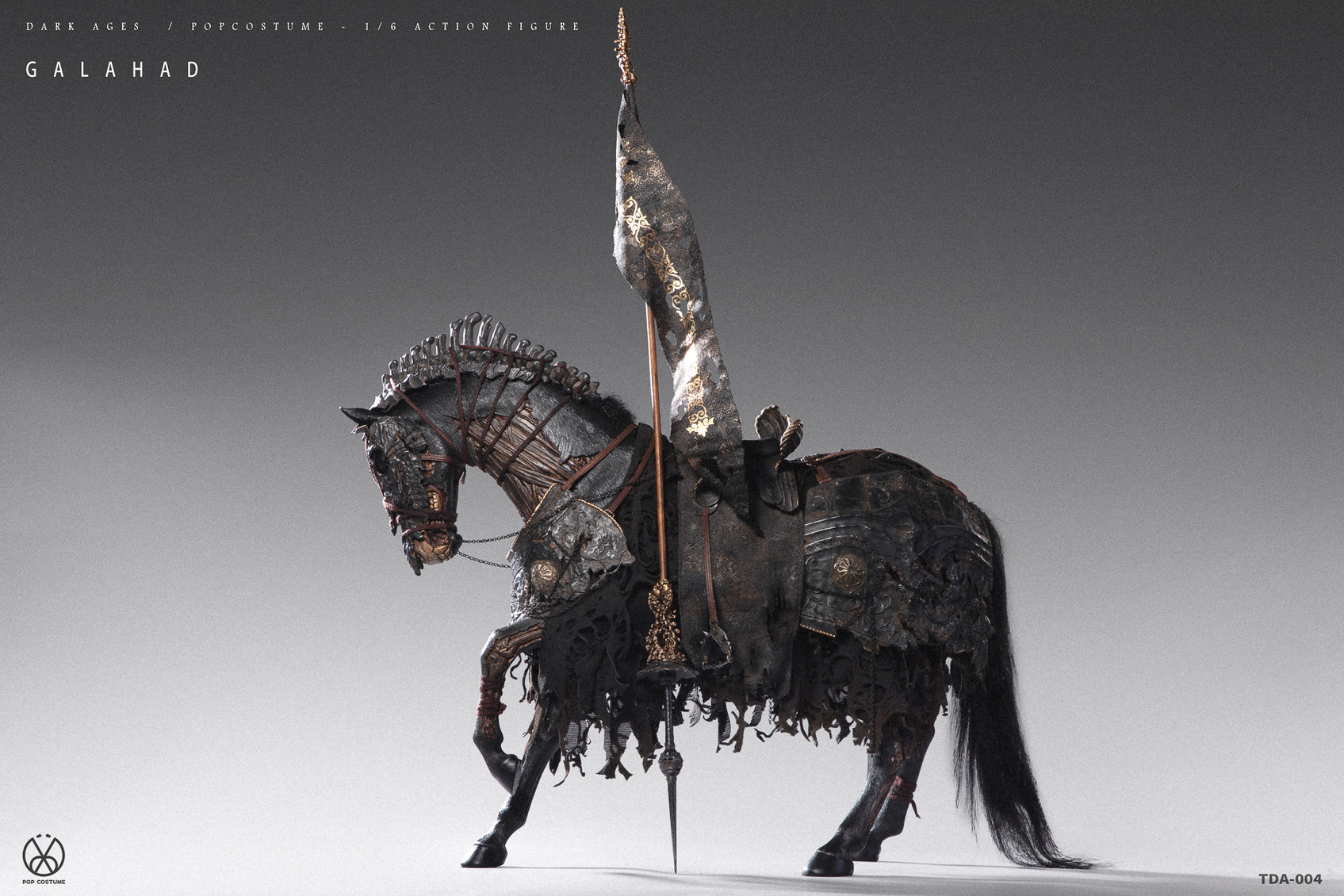 POPCOSTUME Dark Age Series TDA-004 1/6 Galahad – Warhorse Mount Gloamvow
