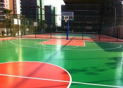 硅pu塑胶篮球场