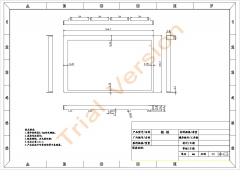 7 Inch LCD Screen / Display Fixed Iron Frame Shell with AT070TN83 V.1 TK07002