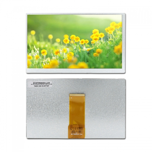 7-inch LCD display screen 1024 * 600 industrial control screen ZC070NA01-LUX [500 brightness 50PIN]