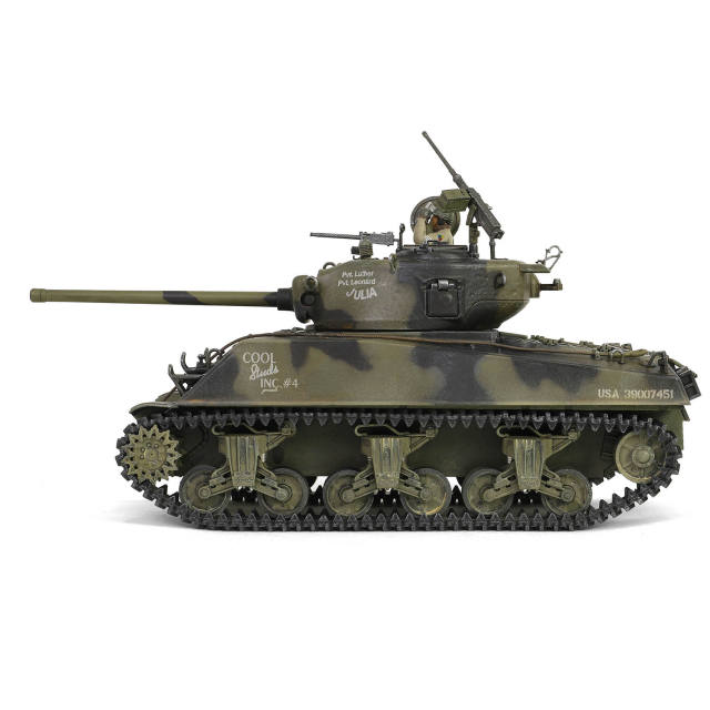 Sherman M4A3 (76), VVSS   "Black Panthers", 761st Tank Battalion, Task Force Rhine, Germany 1945