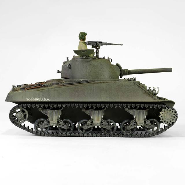 U.S. Sherman M4 (75) tank 753th Tank Battalion, Gustav Line, Italy 1944