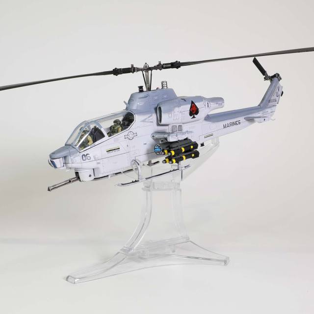 Bell AH-1W "Whiskey Cobra" U.S. Marine Corps Light attack helicopter (NTS exhaust nozzle) Squadron 267, "Final flight of the AH-1W", Camp Pendleton, 23 March