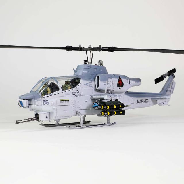 Bell AH-1W "Whiskey Cobra" U.S. Marine Corps Light attack helicopter (NTS exhaust nozzle) Squadron 267, "Final flight of the AH-1W", Camp Pendleton, 23 March