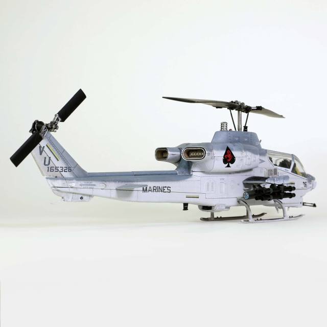 Bell AH-1W "Whiskey Cobra" U.S. Marine Corps Light attack helicopter (NTS exhaust nozzle) Squadron 267, "Final flight of the AH-1W", Camp Pendleton, 23 March