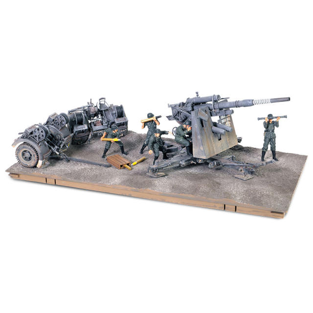 Krupp Flak 36 with Flak Rohr 36 gun barrel & sd. 202 tow vehicle German Army, Stalingrad, USSR, 1943