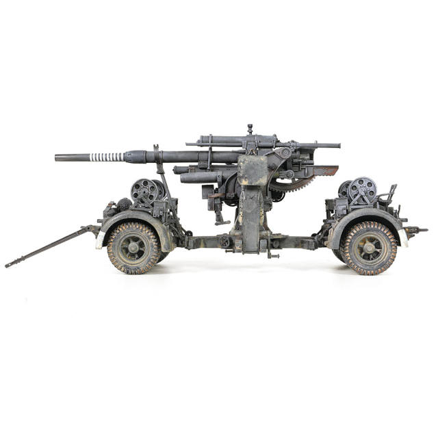 Krupp Flak 36 with Flak Rohr 36 gun barrel & sd. 202 tow vehicle German Army, Stalingrad, USSR, 1943