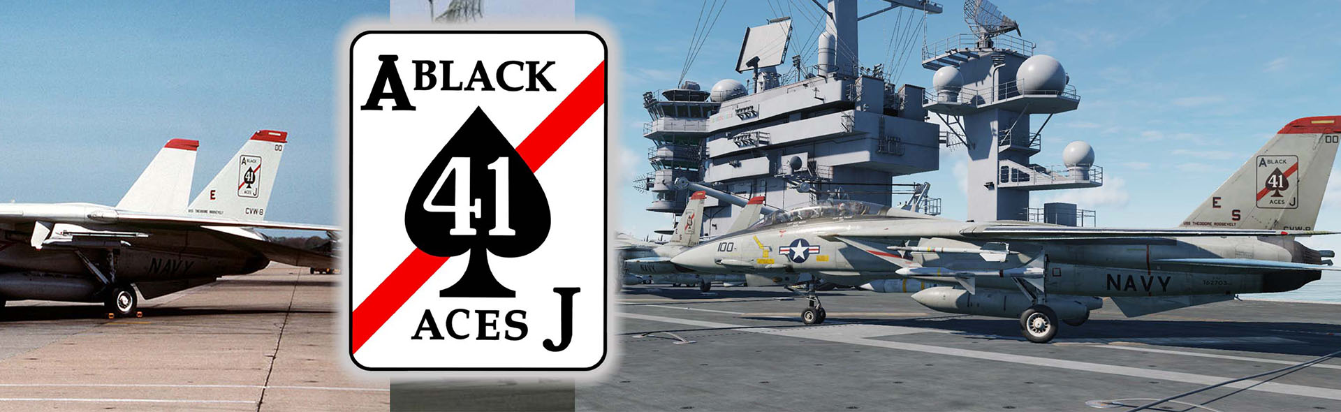 美国海军企业号航母甲板 + 4寸传奇 F-14 雄猫系列 甲板#A 部分 + 2001年 波斯尼亚和科索沃, 企业号航空母舰, VF-41“黑色王牌”, 序号: 161274