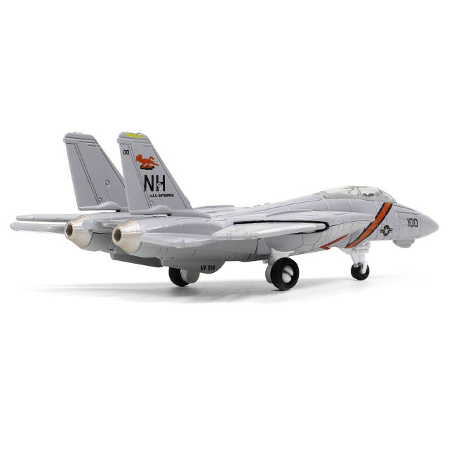 1/200 美国海军企业号航母甲板 + 4寸传奇 F-14 雄猫系列 甲板#E 部分 + 1984年12月, 企业号航空母舰CVN-65, 第11航空团, VF-114“土豚” 中队, 序号: 159833