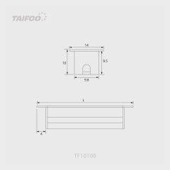 TF10100 嵌入式条形灯