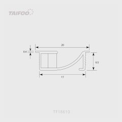 TF18610 斜面嵌入式条形灯
