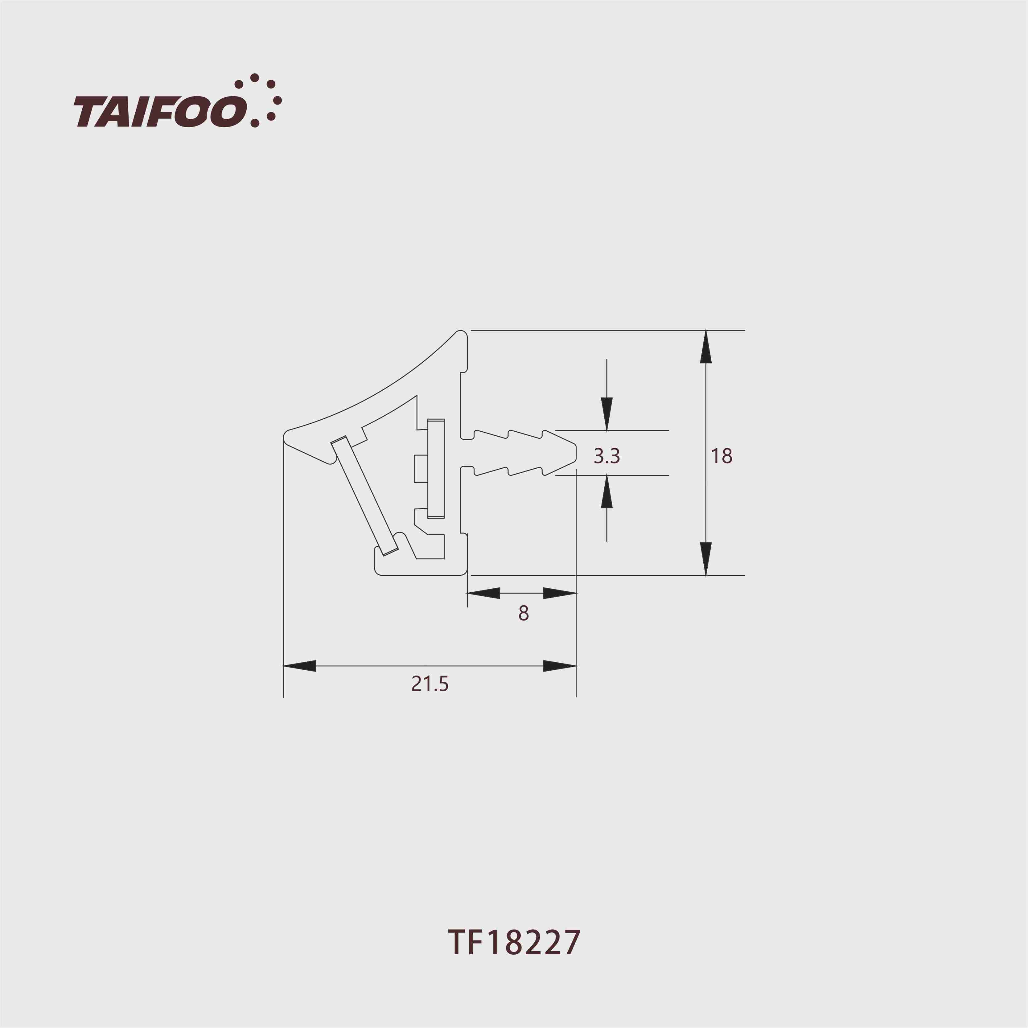 TF18227 嵌入式条灯