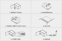 TF17211 免拉手层板灯