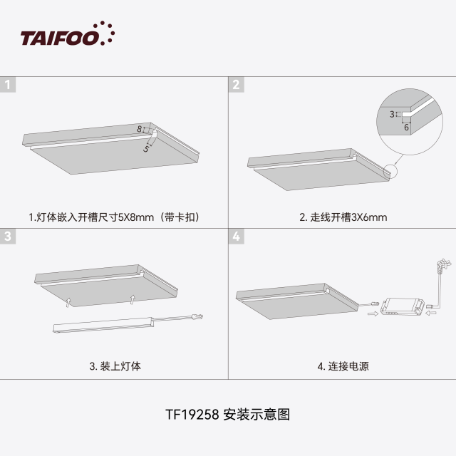 TF19258 迷你嵌入式条灯