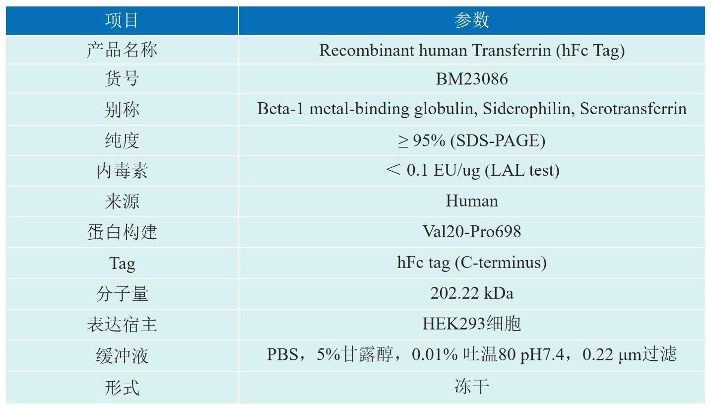 Recombinant human Transferrin介绍