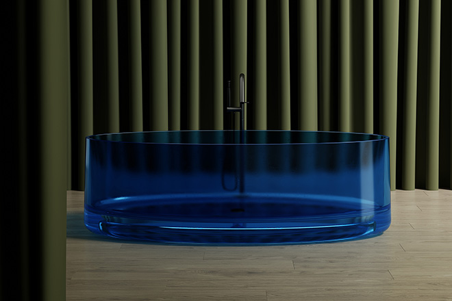 透明浴缸