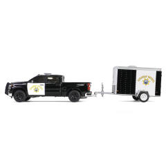 Silverado with Small Cargo Trailer