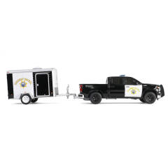 Silverado with Small Cargo Trailer