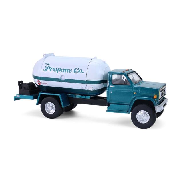 S.D.卡车模型系列20 - 1982款雪佛兰C-60丙烷运输车（白绿双色涂装）完整套装