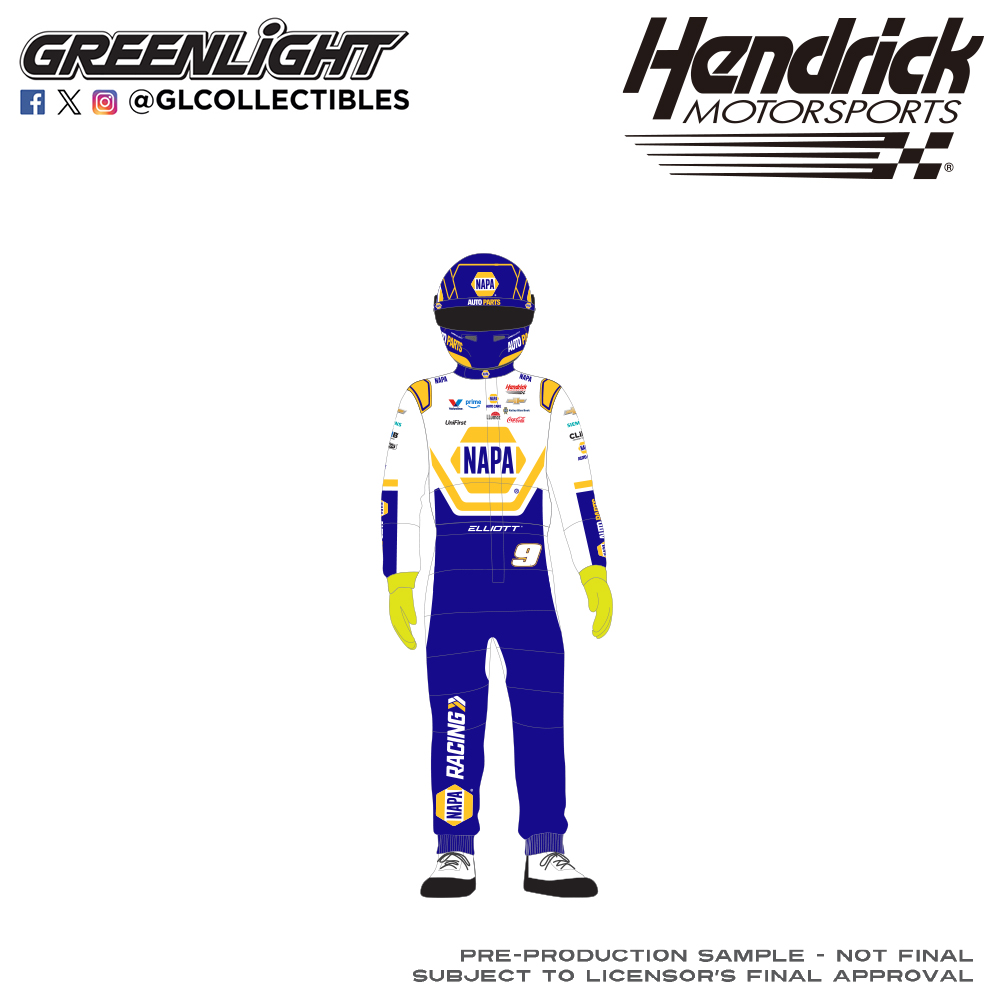 #9号车手蔡斯·埃利奥特 - 亨德里克赛车运动 - NAPA汽车配件车队