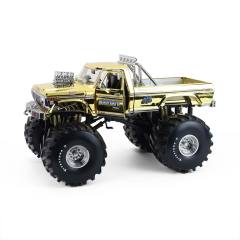 F-250怪兽卡车 - 粉碎王者系列 - 大脚怪1号50周年纪念版 - 金色电镀涂装（含鲍勃·钱德勒人偶限量版）