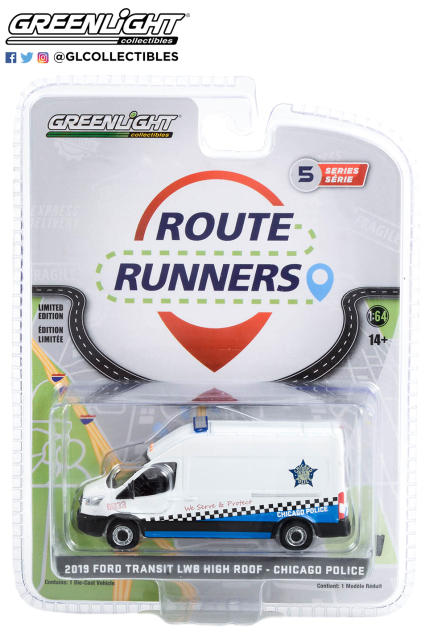 芝加哥警察局定制款福特全顺长轴高顶警车 - &quot;服务民众，守护安全&quot;