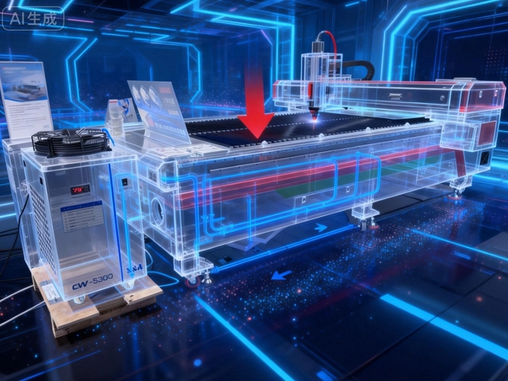 切割过程中水温升高，为何会引发激光器电源关断?