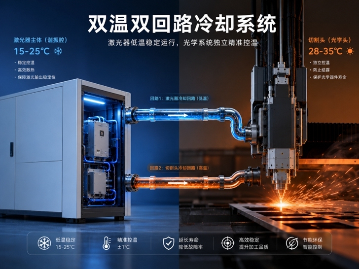 光纤激光设备为什么需要双温双回路冷却?