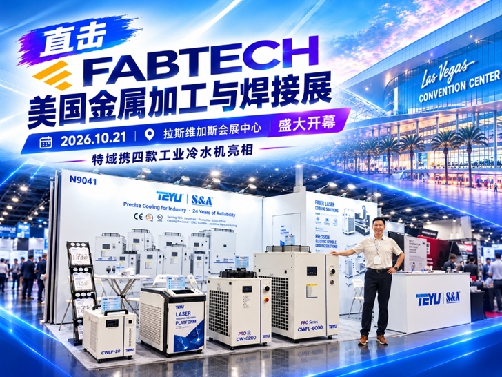 FABTECH 2026现场直击|特域携四款工业冷水机亮相美国金属加工展